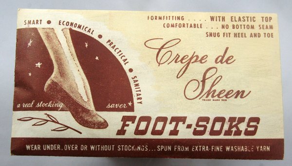 Foot Socks Pat. 1936  USLI 1