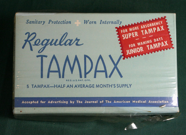 Doosje Tampax maandverband ca 1935-1940  USLI 42